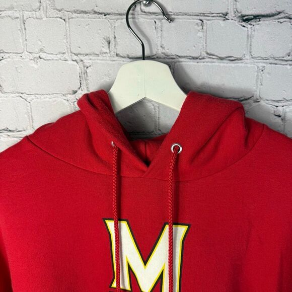 Champion Univ of Maryland Hoodie Red 2XL - Picture 3 of 8